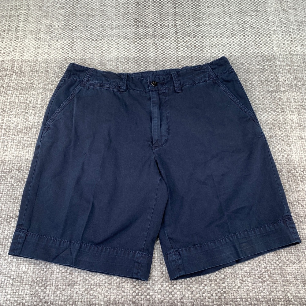Polo Ralph Lauren Chino Shorts Mens 36 Navy Blue Cotton Twill Classic Fit